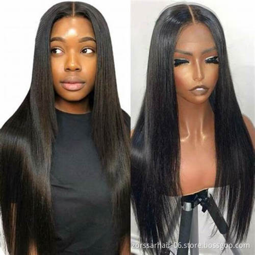 Wholesale Hd Transparent Lace Raw Mink Indian Virgin Hair Wigs Human Hair Lace Front Cuticle Aligned Human Hair Lace Front Wig